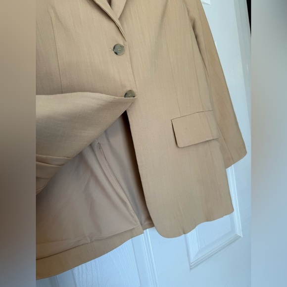 Zara 81% viscose Elegant Tan Women's Blazer - Picture 5 of 10
